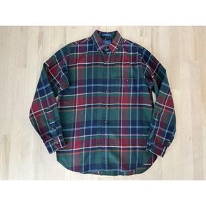 LOBO by PENDLETON Cotton Wool Blend Plaid Check Shirt Made in USA